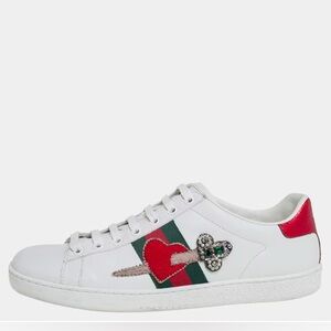 Gucci Ace White Leather Sneakers
